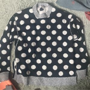 Everlane Alpaca Polka Dot Oversized Crew xs